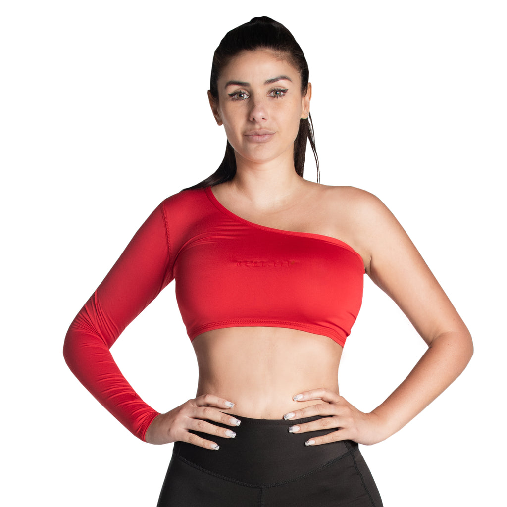 Crop Top One Sleeve Woman